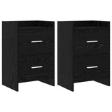 vidaXL Nachttafels Wit 40 x 30 x 60 cm Bewerkt hout