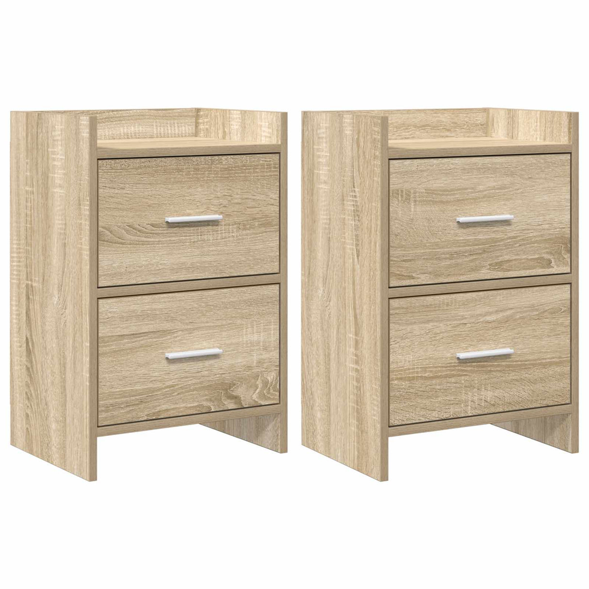vidaXL Nachttafels Wit 40 x 30 x 60 cm Bewerkt hout