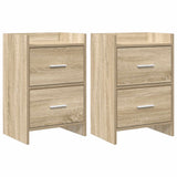 vidaXL Nachttafels Wit 40 x 30 x 60 cm Bewerkt hout