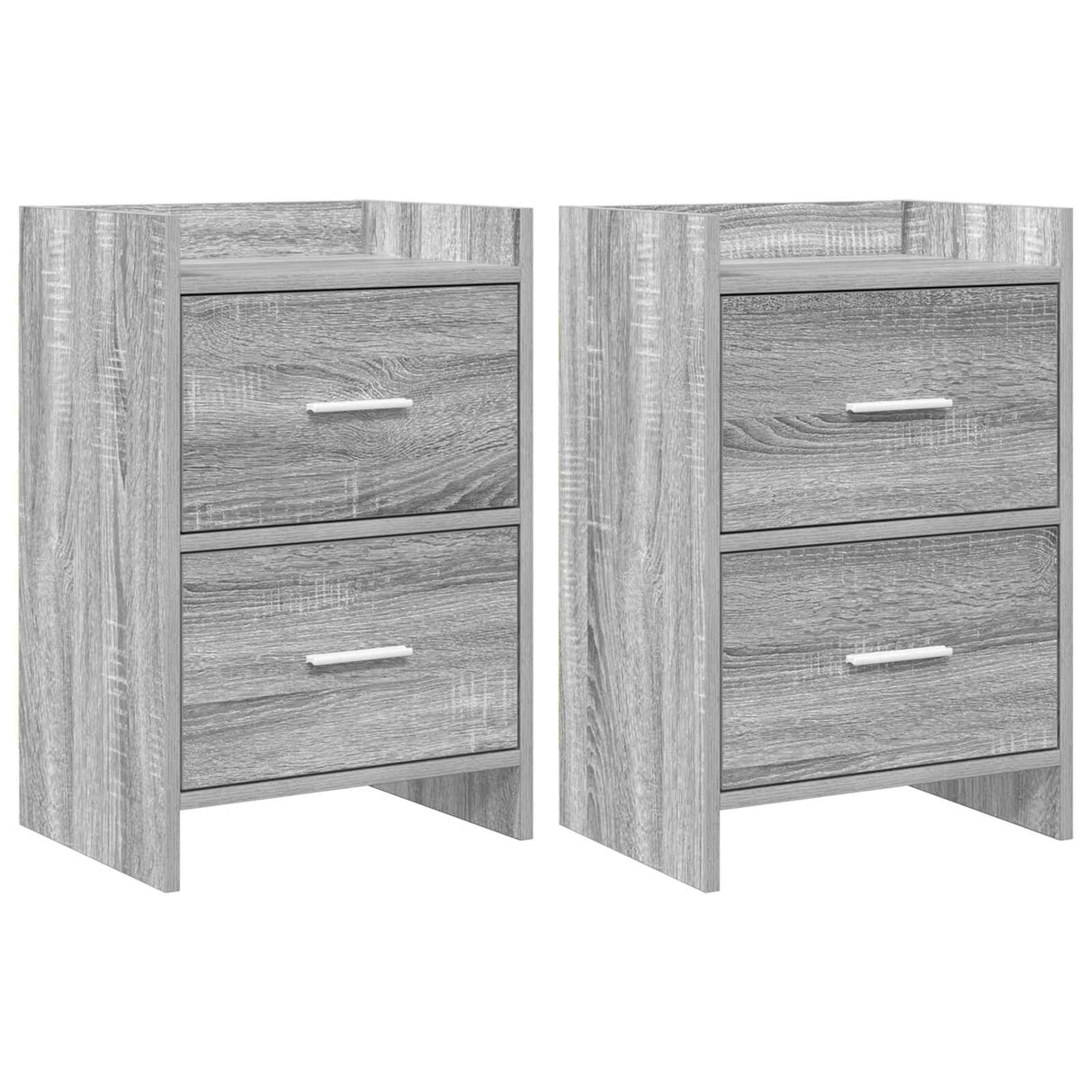 vidaXL Nachttafels Wit 40 x 30 x 60 cm Bewerkt hout