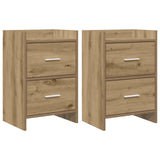 vidaXL Nachttafels Wit 40 x 30 x 60 cm Bewerkt hout