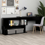 vidaXL Hoekbureau 200x50x76 cm bewerkt hout wit