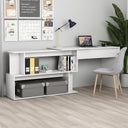 vidaXL Hoekbureau 200x50x76 cm bewerkt hout wit