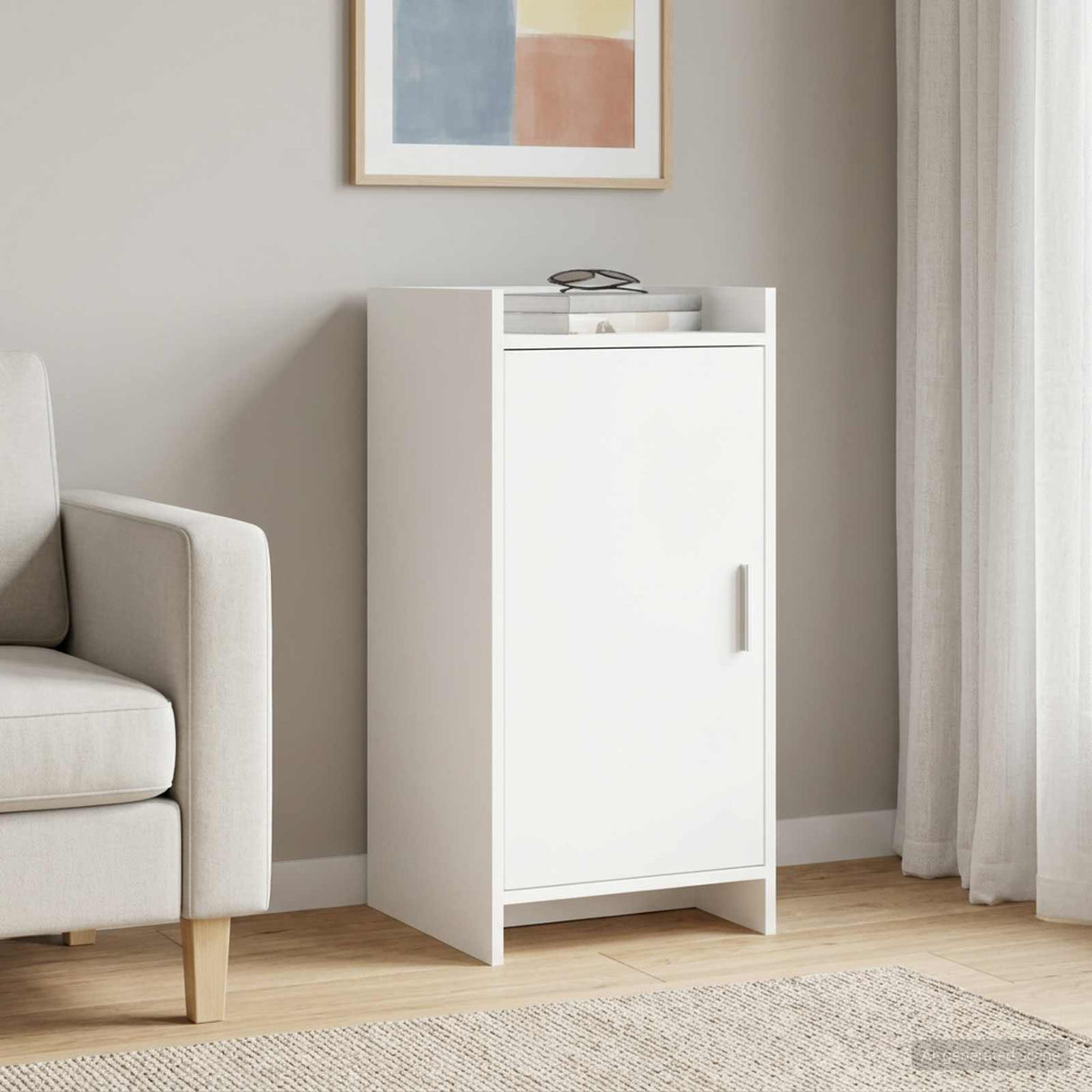 vidaXL Dressoir Wit 40 x 36 x 80 cm Bewerkt hout