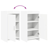 vidaXL Dressoir Wit 40 x 36 x 80 cm Bewerkt hout