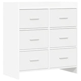 vidaXL Dressoir Wit 75 x 33 x 80 cm Bewerkt hout