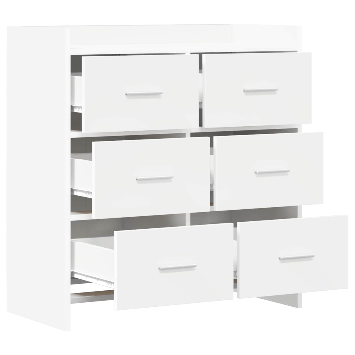 vidaXL Dressoir Wit 75 x 33 x 80 cm Bewerkt hout
