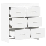 vidaXL Dressoir Wit 75 x 33 x 80 cm Bewerkt hout
