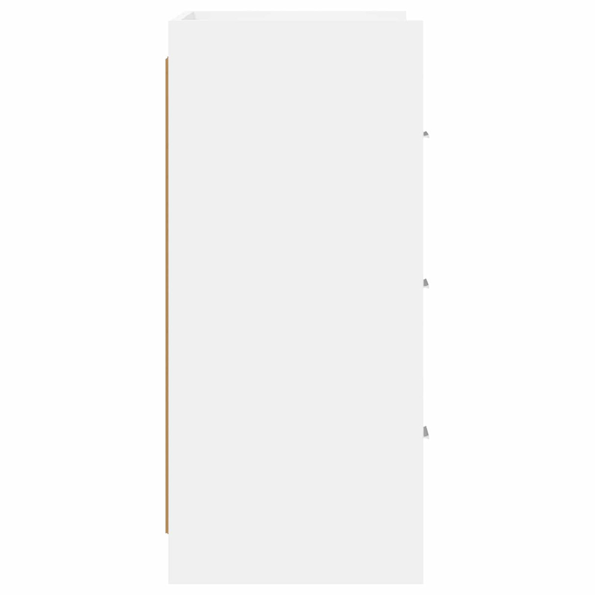 vidaXL Dressoir Wit 75 x 33 x 80 cm Bewerkt hout