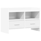vidaXL TV Kast 71,5 x 33 x 47 cm Wit Bewerkt hout
