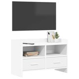 vidaXL TV Kast 71,5 x 33 x 47 cm Wit Bewerkt hout