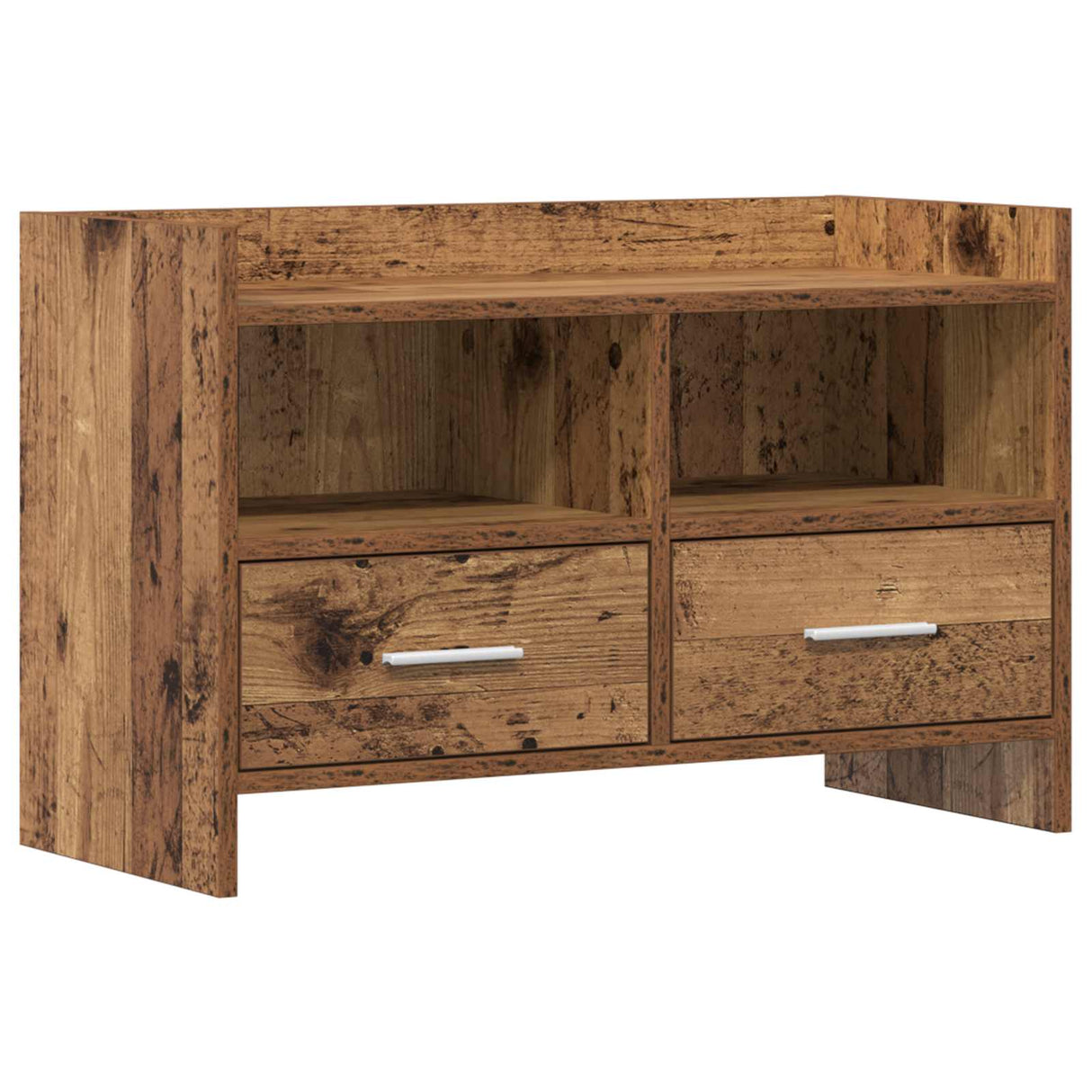 vidaXL TV Kast 71,5 x 33 x 47 cm Wit Bewerkt hout