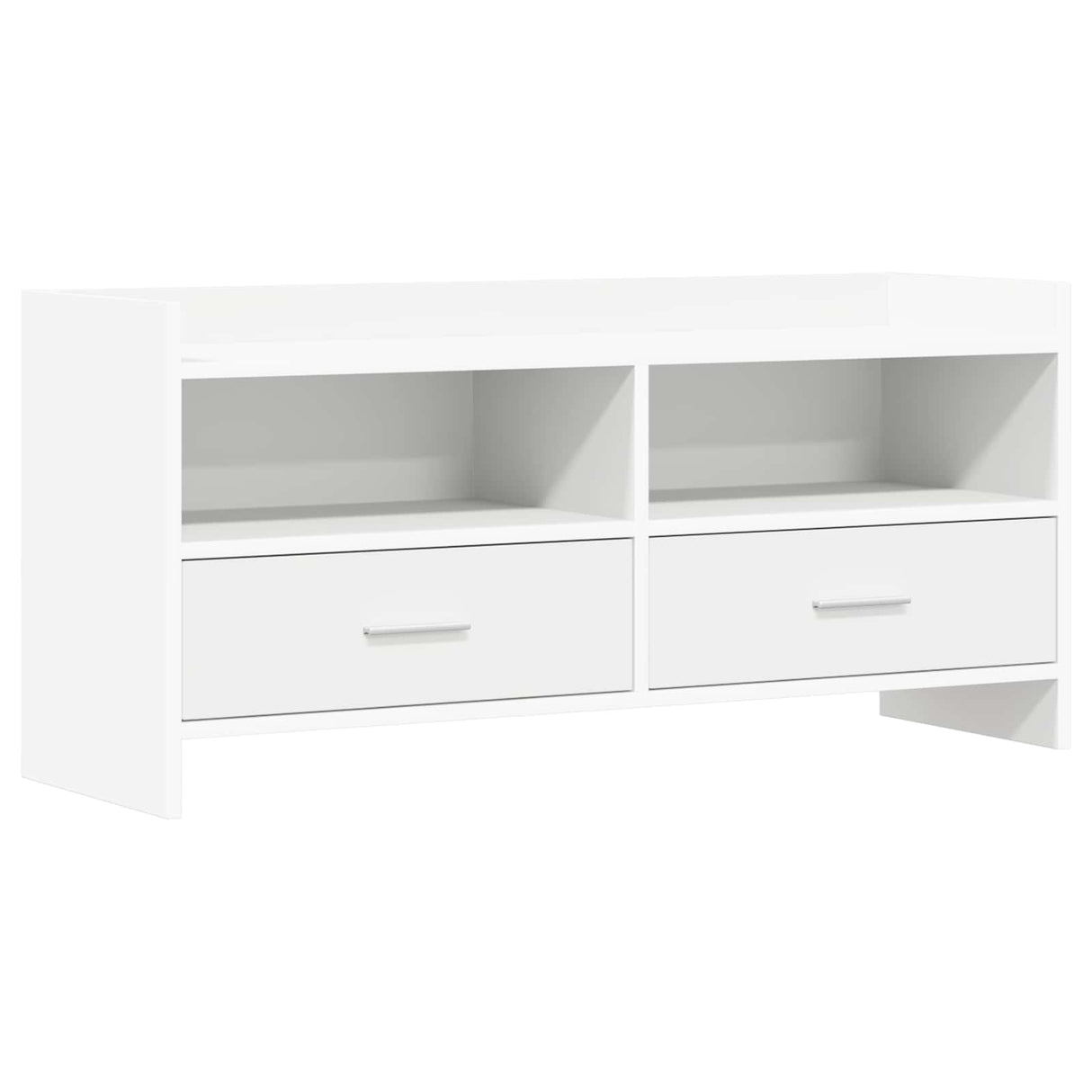 vidaXL TV Kast 100 x 33 x 47 cm Wit Bewerkt hout