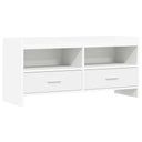 vidaXL TV Kast 100 x 33 x 47 cm Wit Bewerkt hout