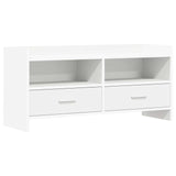 vidaXL TV Kast 100 x 33 x 47 cm Wit Bewerkt hout