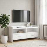 vidaXL TV Kast 100 x 33 x 47 cm Wit Bewerkt hout