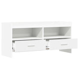 vidaXL TV Kast 100 x 33 x 47 cm Wit Bewerkt hout