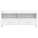 vidaXL TV Kast 100 x 33 x 47 cm Wit Bewerkt hout