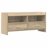 vidaXL TV Kast 100 x 33 x 47 cm Wit Bewerkt hout
