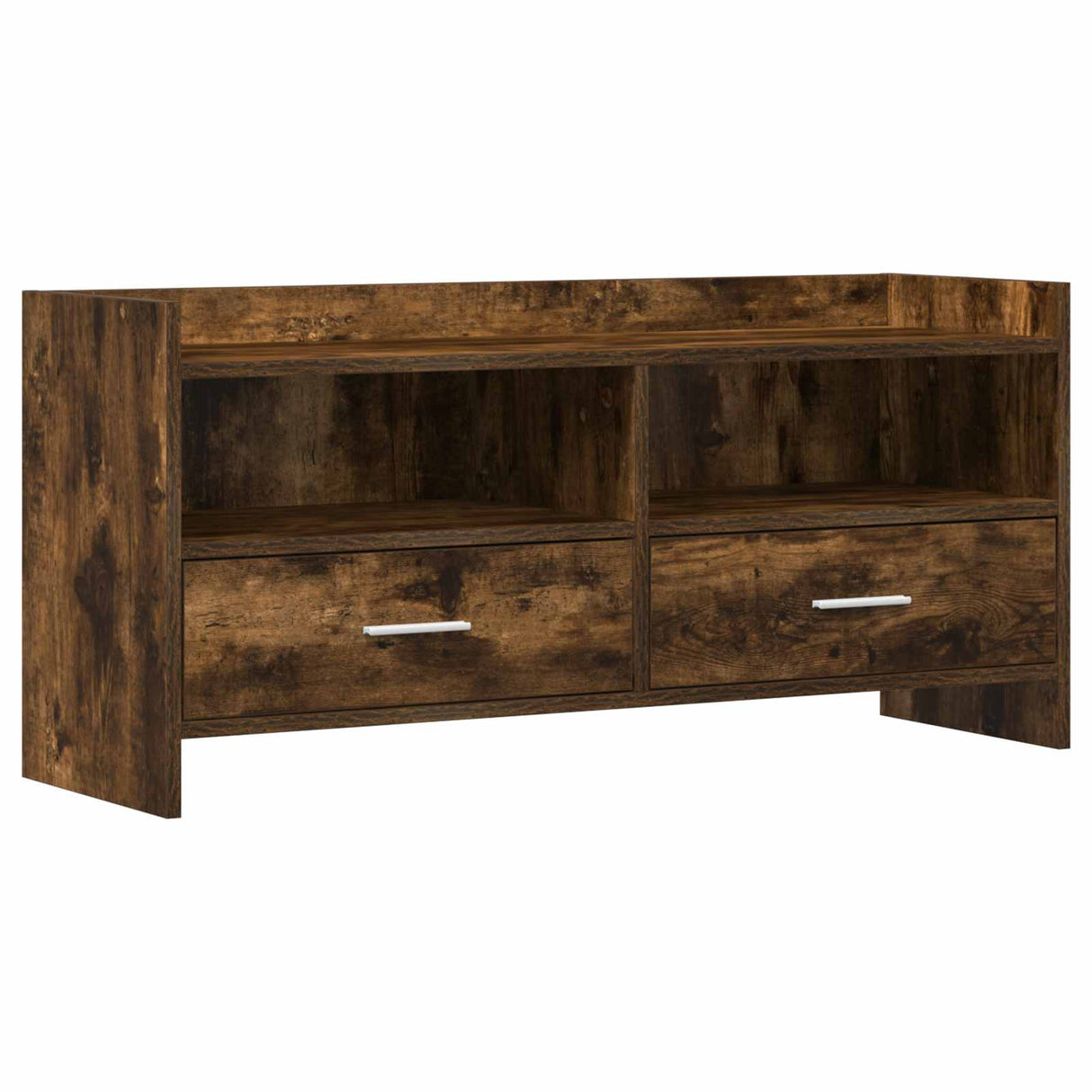 vidaXL TV Kast 100 x 33 x 47 cm Wit Bewerkt hout