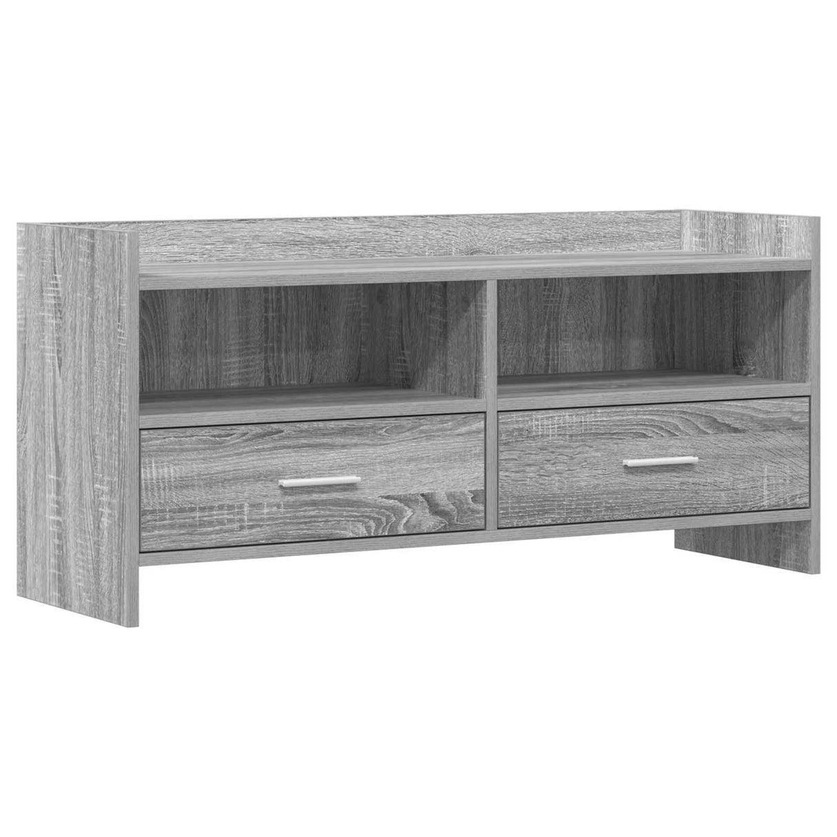 vidaXL TV Kast 100 x 33 x 47 cm Wit Bewerkt hout