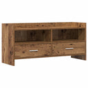 vidaXL TV Kast 100 x 33 x 47 cm Wit Bewerkt hout