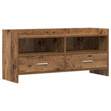vidaXL TV Kast 100 x 33 x 47 cm Wit Bewerkt hout