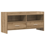 vidaXL TV Kast 100 x 33 x 47 cm Wit Bewerkt hout