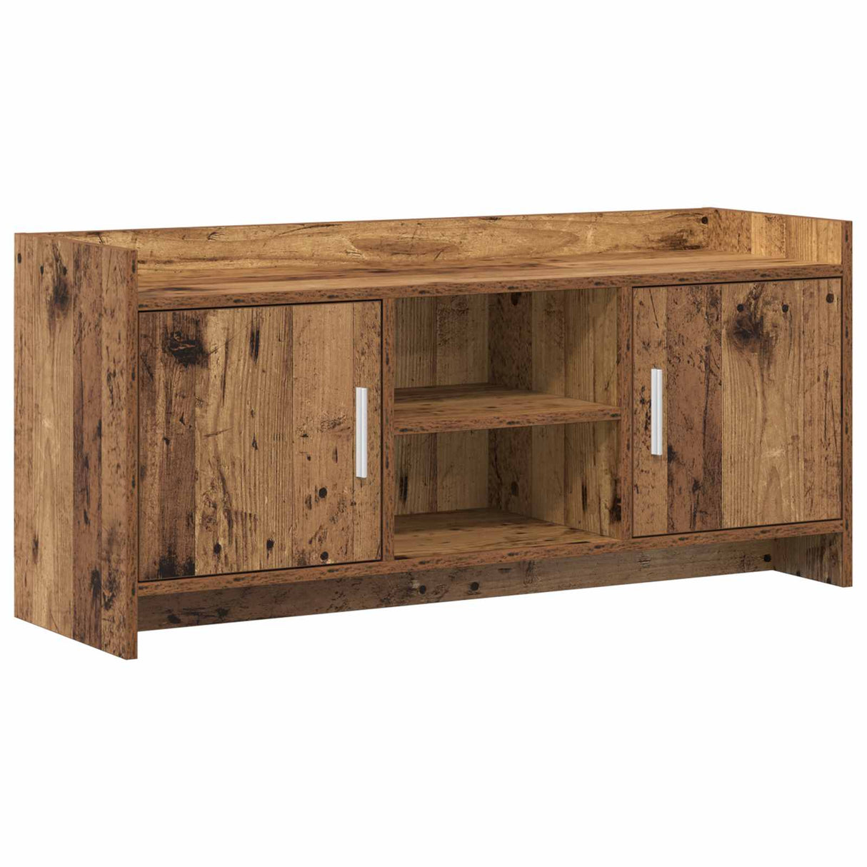 vidaXL TV Kast 102 x 33 x 47 cm Wit Bewerkt hout