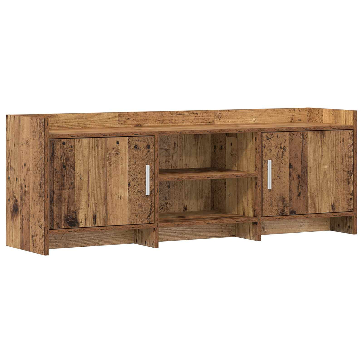 vidaXL TV Kast 102 x 33 x 47 cm Wit Bewerkt hout