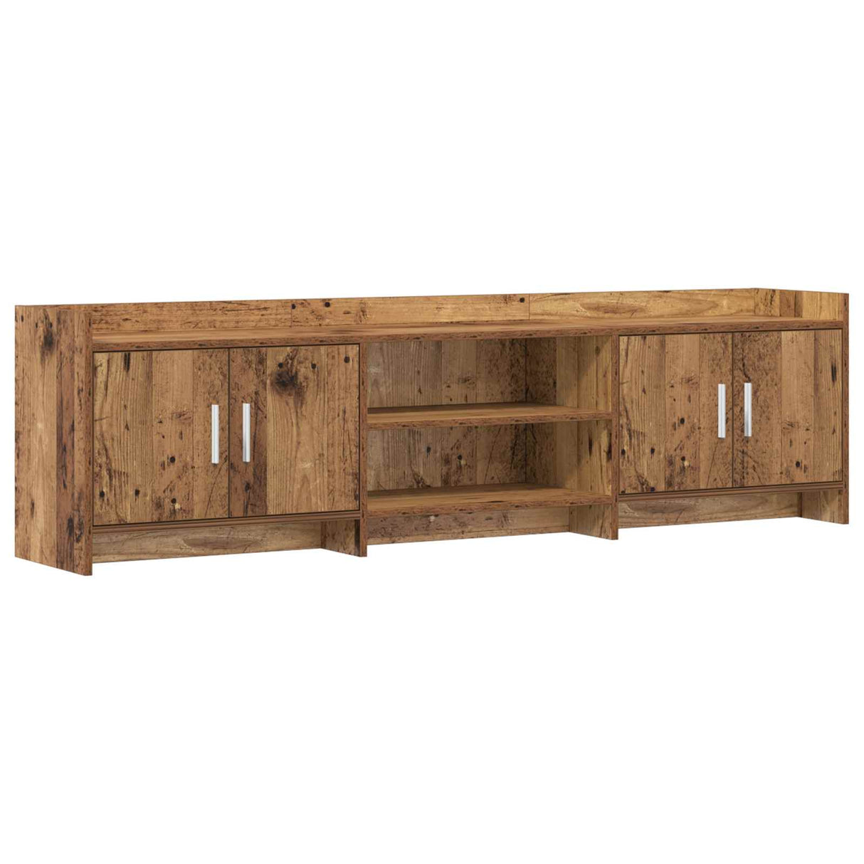 vidaXL TV Kast 102 x 33 x 47 cm Wit Bewerkt hout