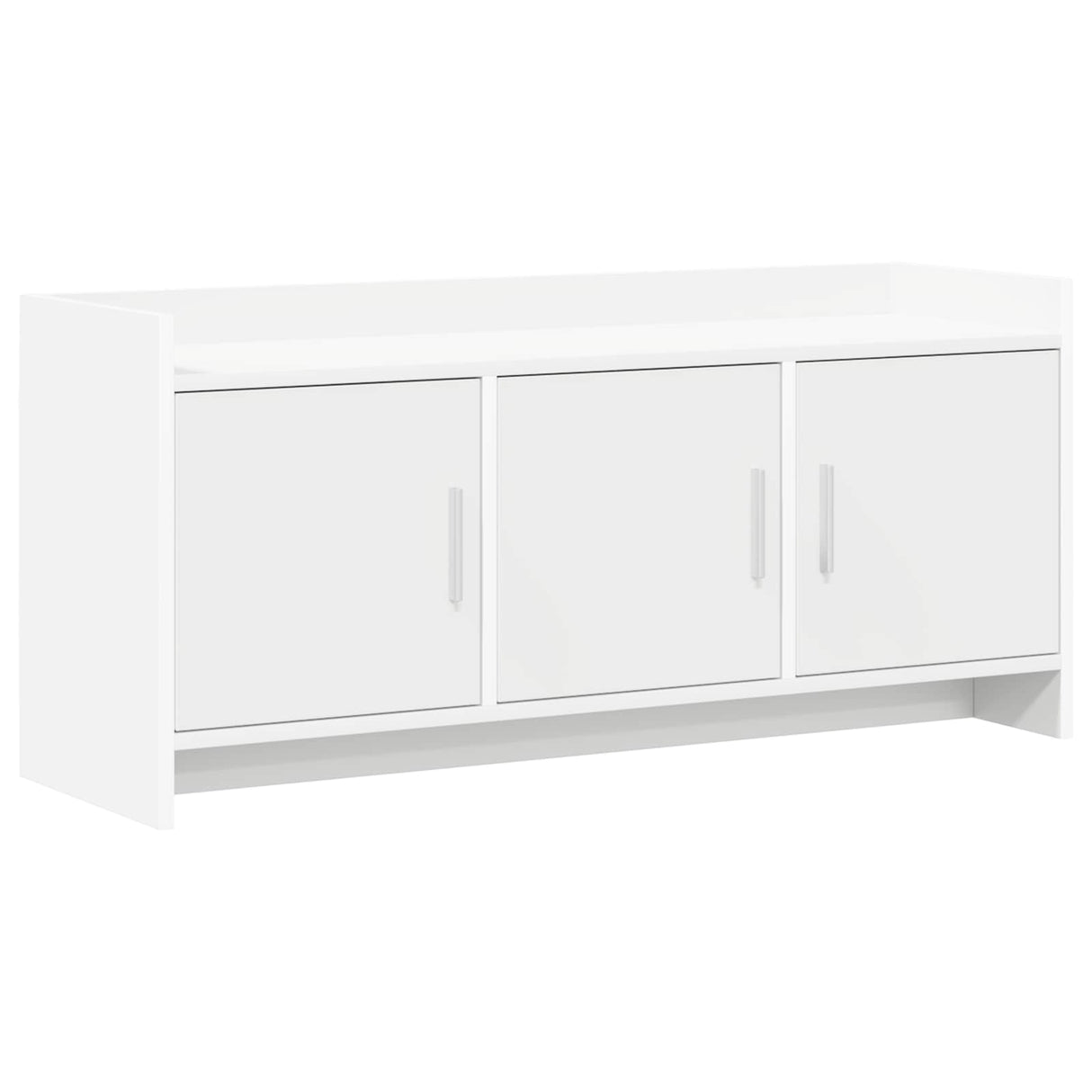 vidaXL TV Kast 102 x 33 x 47 cm Wit Bewerkt hout