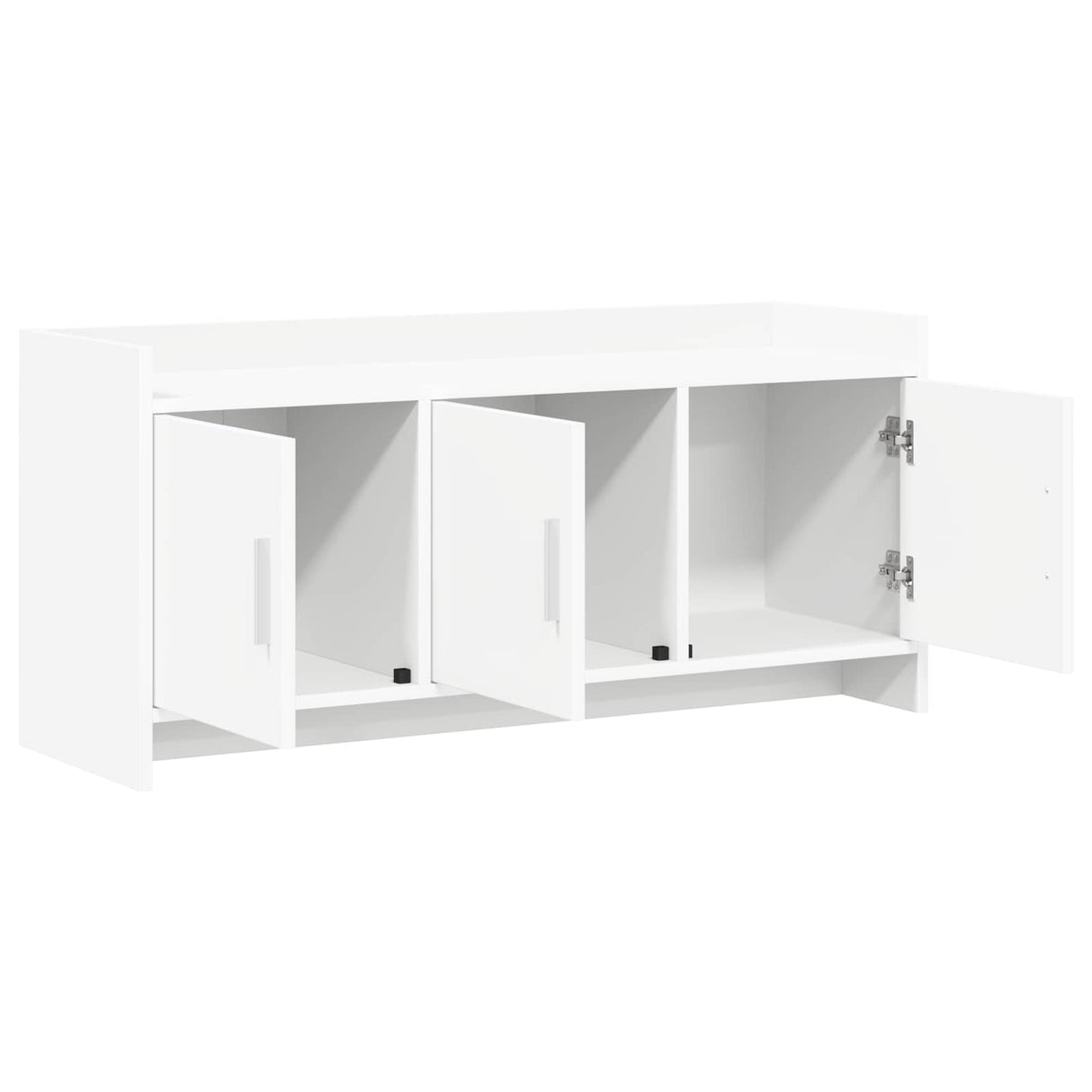 vidaXL TV Kast 102 x 33 x 47 cm Wit Bewerkt hout