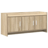 vidaXL TV Kast 102 x 33 x 47 cm Wit Bewerkt hout