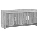 vidaXL TV Kast 102 x 33 x 47 cm Wit Bewerkt hout