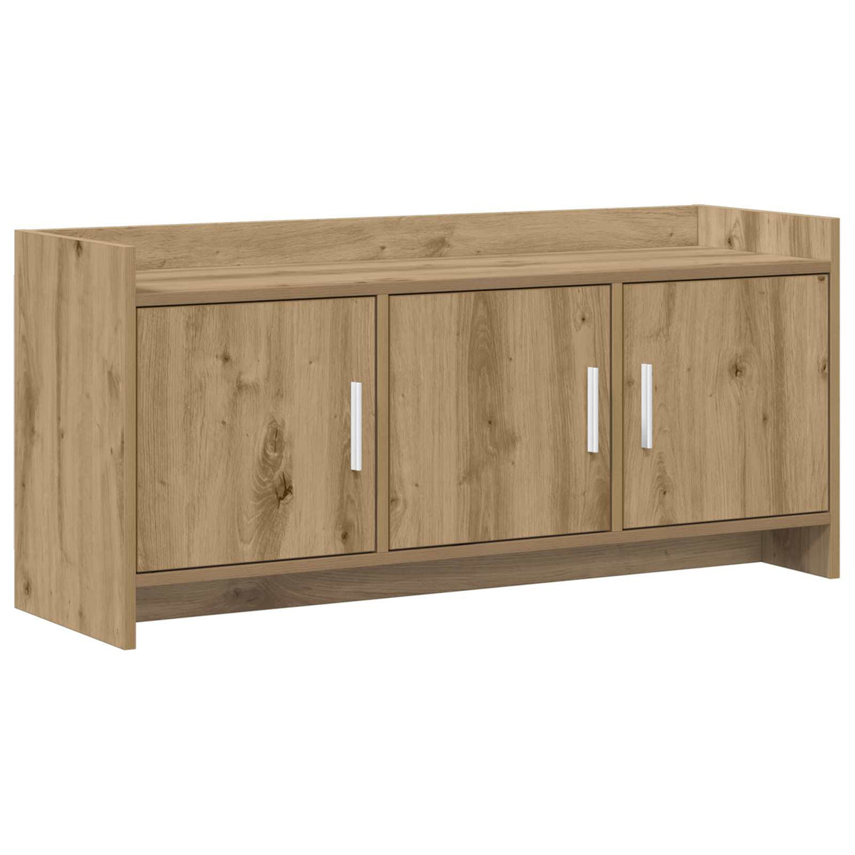 vidaXL TV Kast 102 x 33 x 47 cm Wit Bewerkt hout