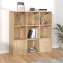 vidaXL Boekenkast 98x30x98 cm bewerkt hout wit