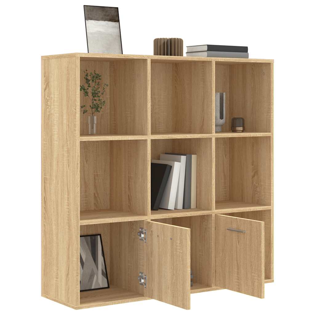 vidaXL Boekenkast 98x30x98 cm bewerkt hout wit