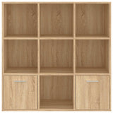 vidaXL Boekenkast 98x30x98 cm bewerkt hout wit