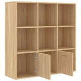 vidaXL Boekenkast 98x30x98 cm bewerkt hout wit