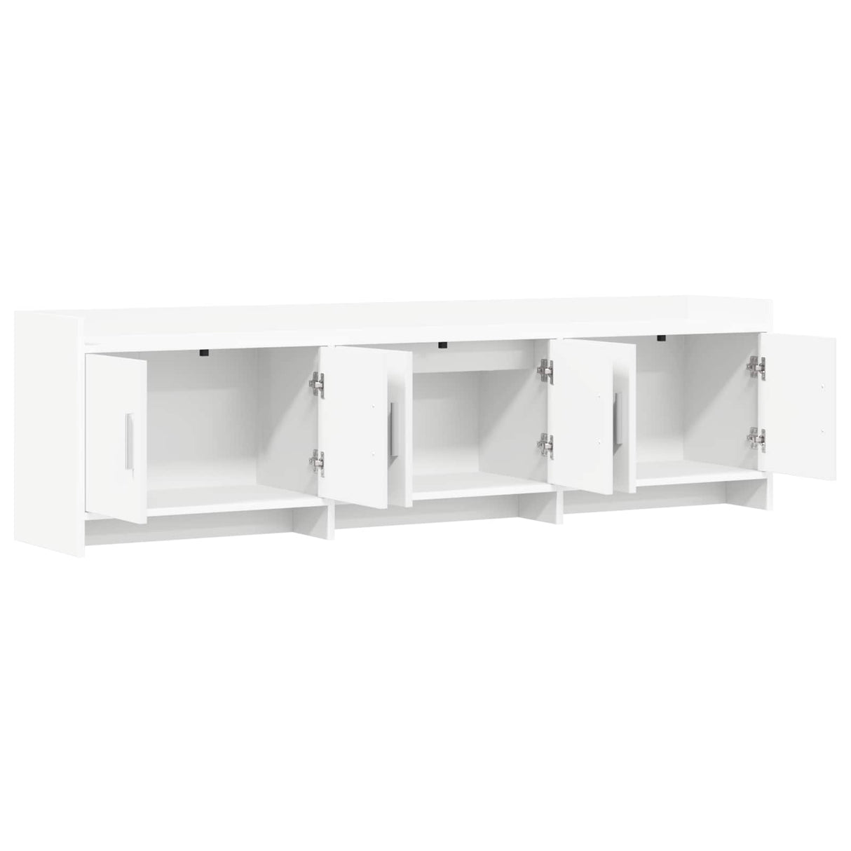 vidaXL TV Kast 168 x 33 x 47 cm Wit Bewerkt hout