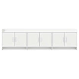 vidaXL TV Kast 168 x 33 x 47 cm Wit Bewerkt hout
