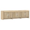 vidaXL TV Kast 168 x 33 x 47 cm Wit Bewerkt hout