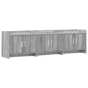 vidaXL TV Kast 168 x 33 x 47 cm Wit Bewerkt hout