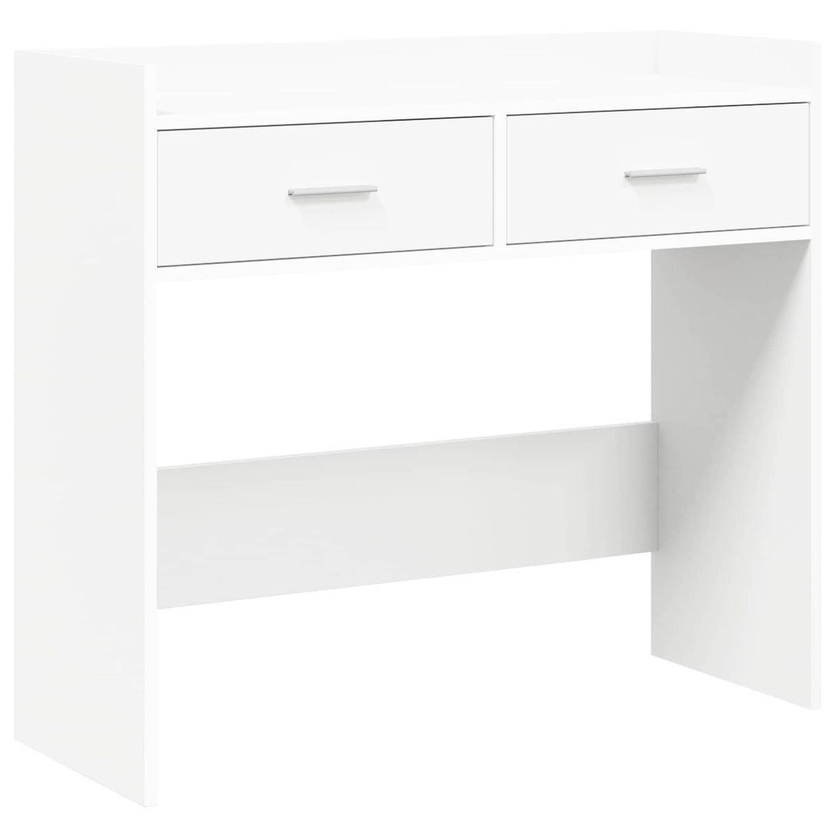 vidaXL Wandtafel Wit 90 x 35 x 80 cm Bewerkt hout