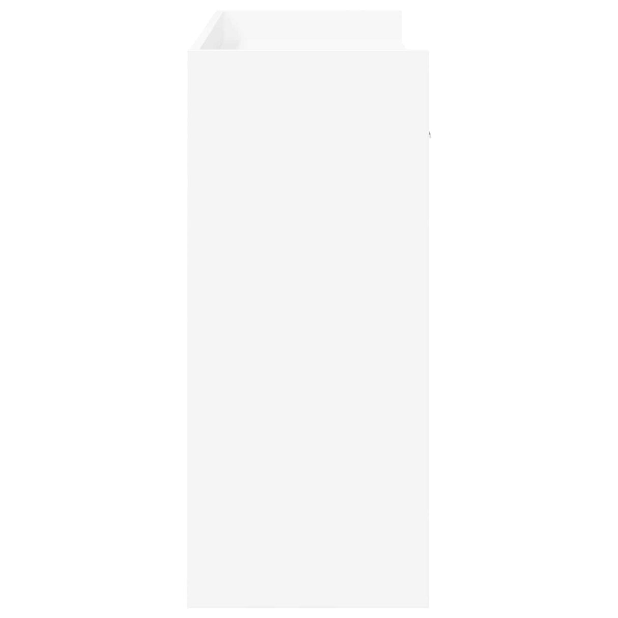 vidaXL Wandtafel Wit 90 x 35 x 80 cm Bewerkt hout
