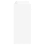vidaXL Wandtafel Wit 90 x 35 x 80 cm Bewerkt hout