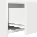 vidaXL Wandtafel Wit 90 x 35 x 80 cm Bewerkt hout