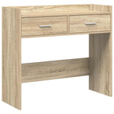 vidaXL Wandtafel Wit 90 x 35 x 80 cm Bewerkt hout