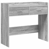 vidaXL Wandtafel Wit 90 x 35 x 80 cm Bewerkt hout